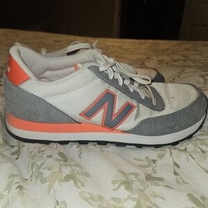 New Balance Women's Gray and Orange Sneakers